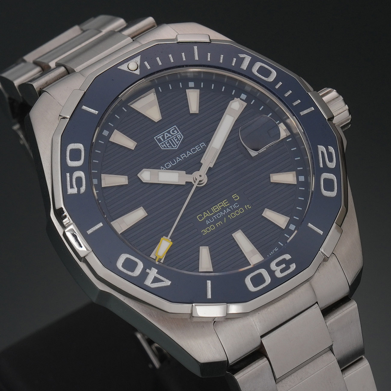 TAG HEUER(USED)태그호이어 아쿠아레이서 스틸 오토 청판 WAY201B